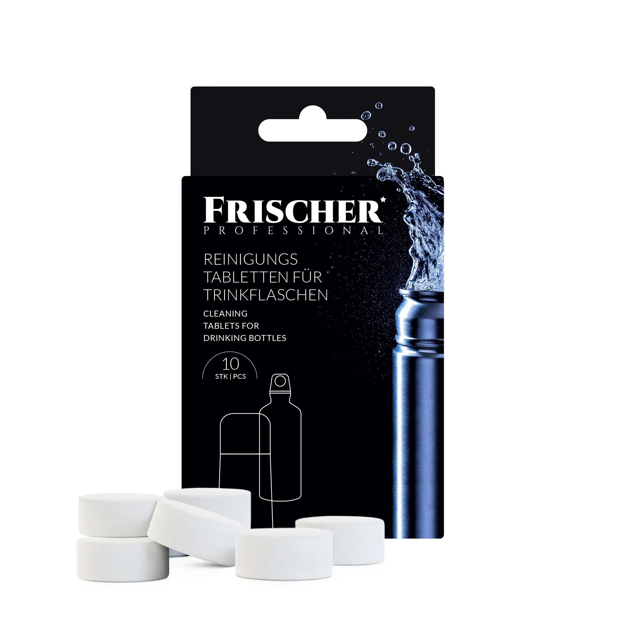 Tabletki Frischer do czyszczenia butelek 10szt.