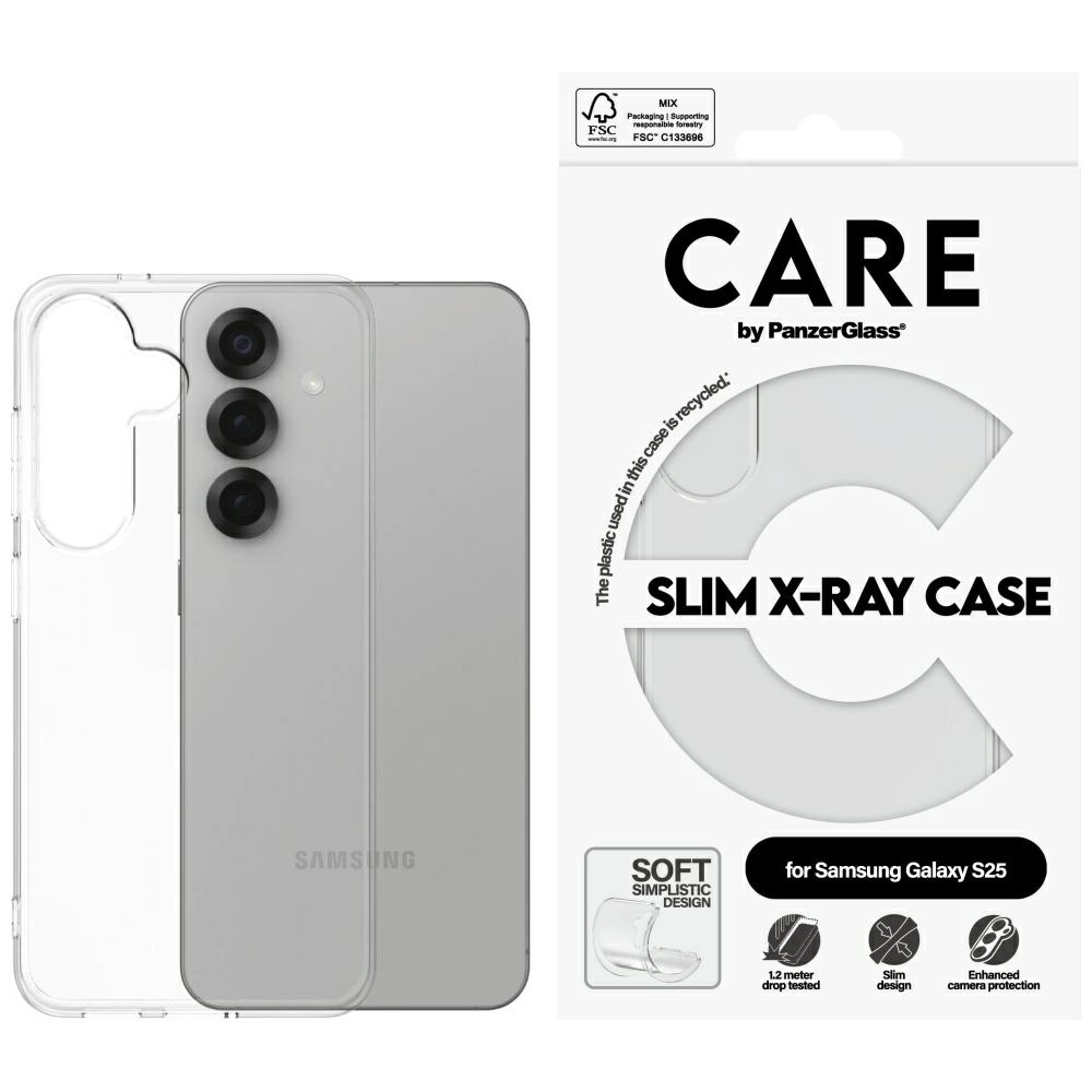 Etui PanzerGlass Fashion X-Ray do Galaxy S25 Przezroczysty
