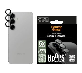 Szkło hartowane PanzerGlass Hoops Camera Lens Protector do Galaxy S25 Plus Ceramic