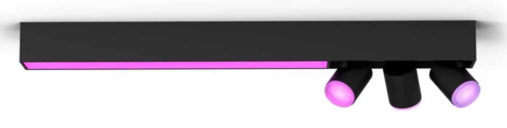 Oświetlenie punktowe Philips Hue White and Color Ambiance Centris 3 Czarny