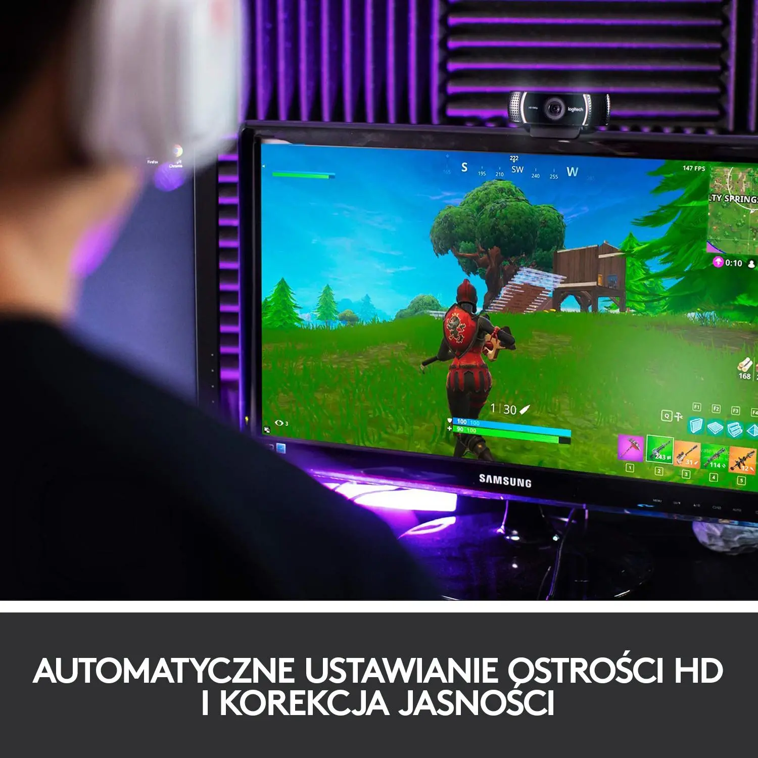 Kamera internetowa Logitech HD Pro Webcam C922 Czarny