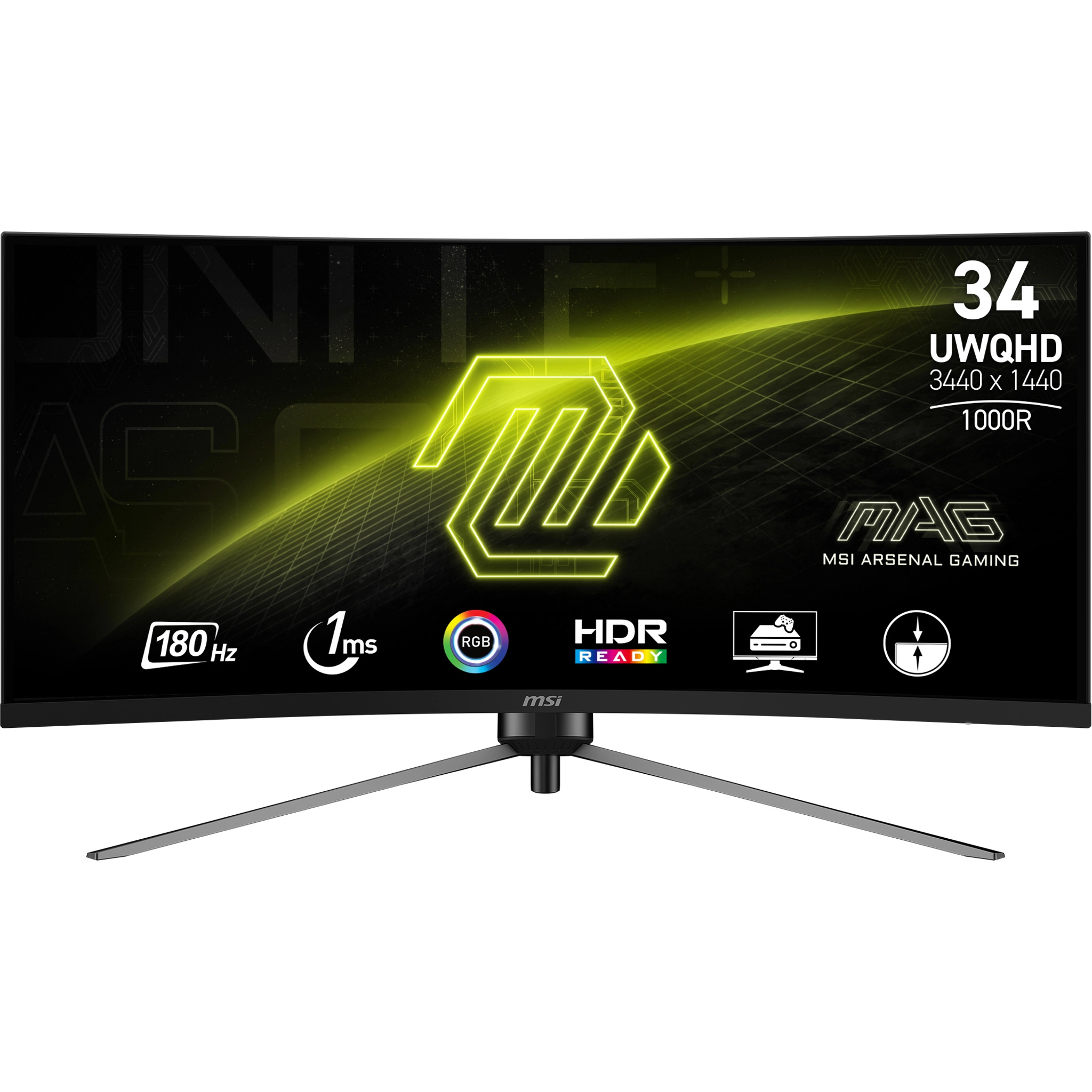 Monitor MSI MAG 345CQR 34" UWQHD VA 180Hz 1ms MPRT Zakrzywiony Gamingowy