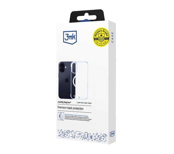 3mk Just20g MagCase do iPhone 16 Plus Przezroczysty