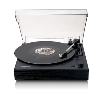 Gramofon Lenco LS-15BK Manualny Napęd paskowy, Przedwzmacniacz Bluetooth Czarny