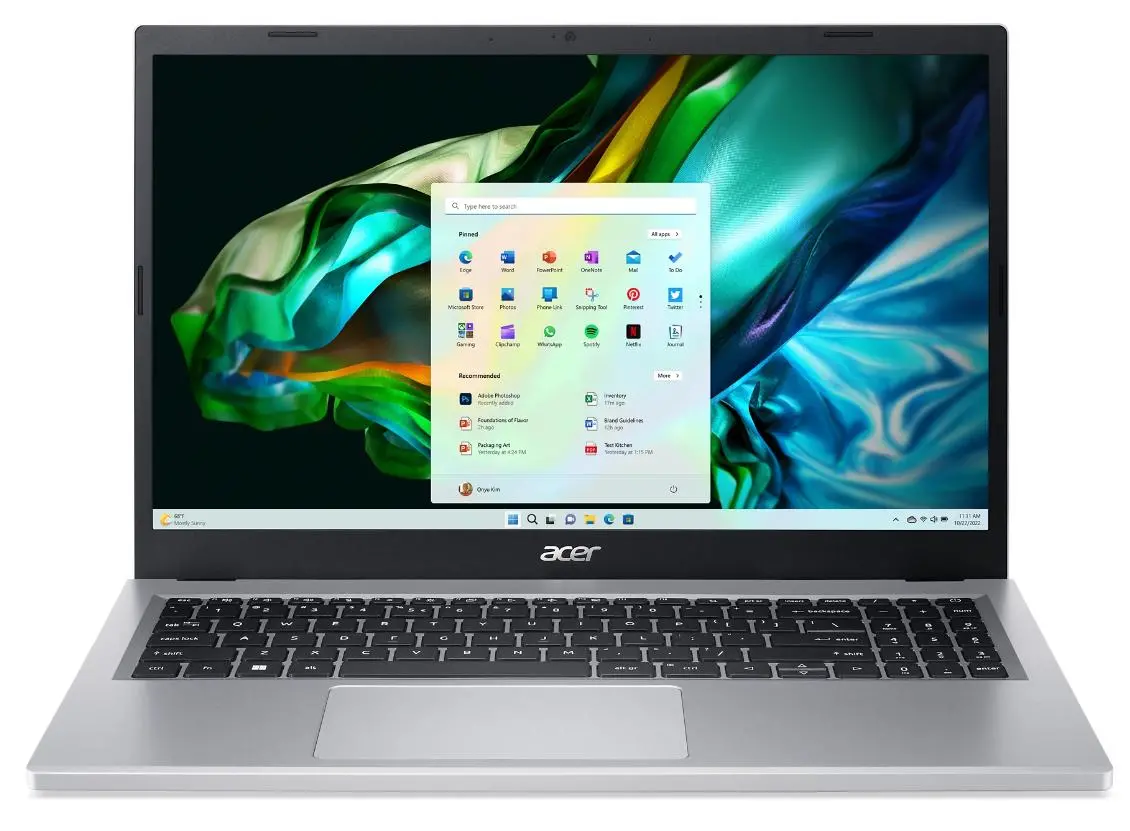 Laptop Acer Aspire 3 A315-24P-R3NG 15,6" R5 7520U 8GB RAM 512GB Dysk SSD Srebrny