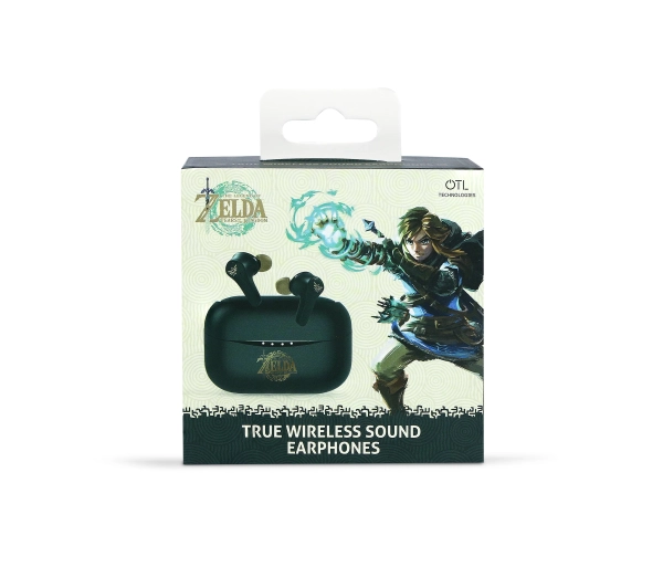 OTL Technologies The Legend of Zelda: TOTK TWS Earphones Dla Dzieci Dokanałowe Bluetooth 5.3 Ciemnozielony - ⚡ EURO HIT CENOWY! ⚡
