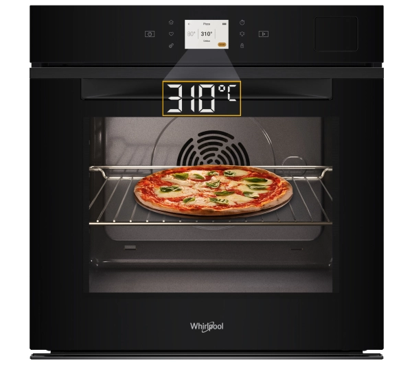 Piekarniki do zabudowy - Whirlpool WOI11P8FHT2SBAF Pizza 310C Termoobieg Termosonda AirFry Zdalne sterowanie Czarny