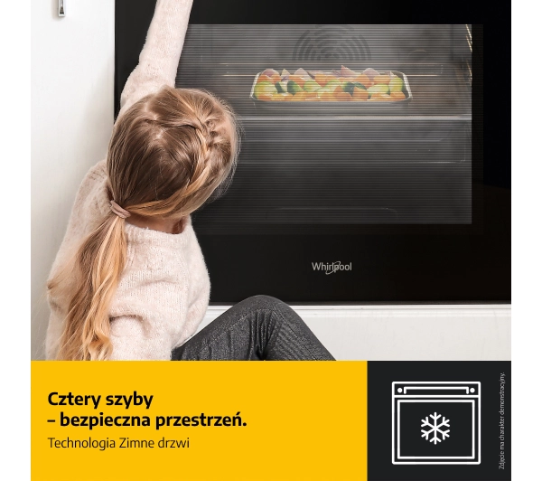 Whirlpool WOI5S8PPM1SBA Funkcje AI Pizza 310C Termoobieg Termosonda AirFry Czarny - Kup na Raty - RRSO 0%