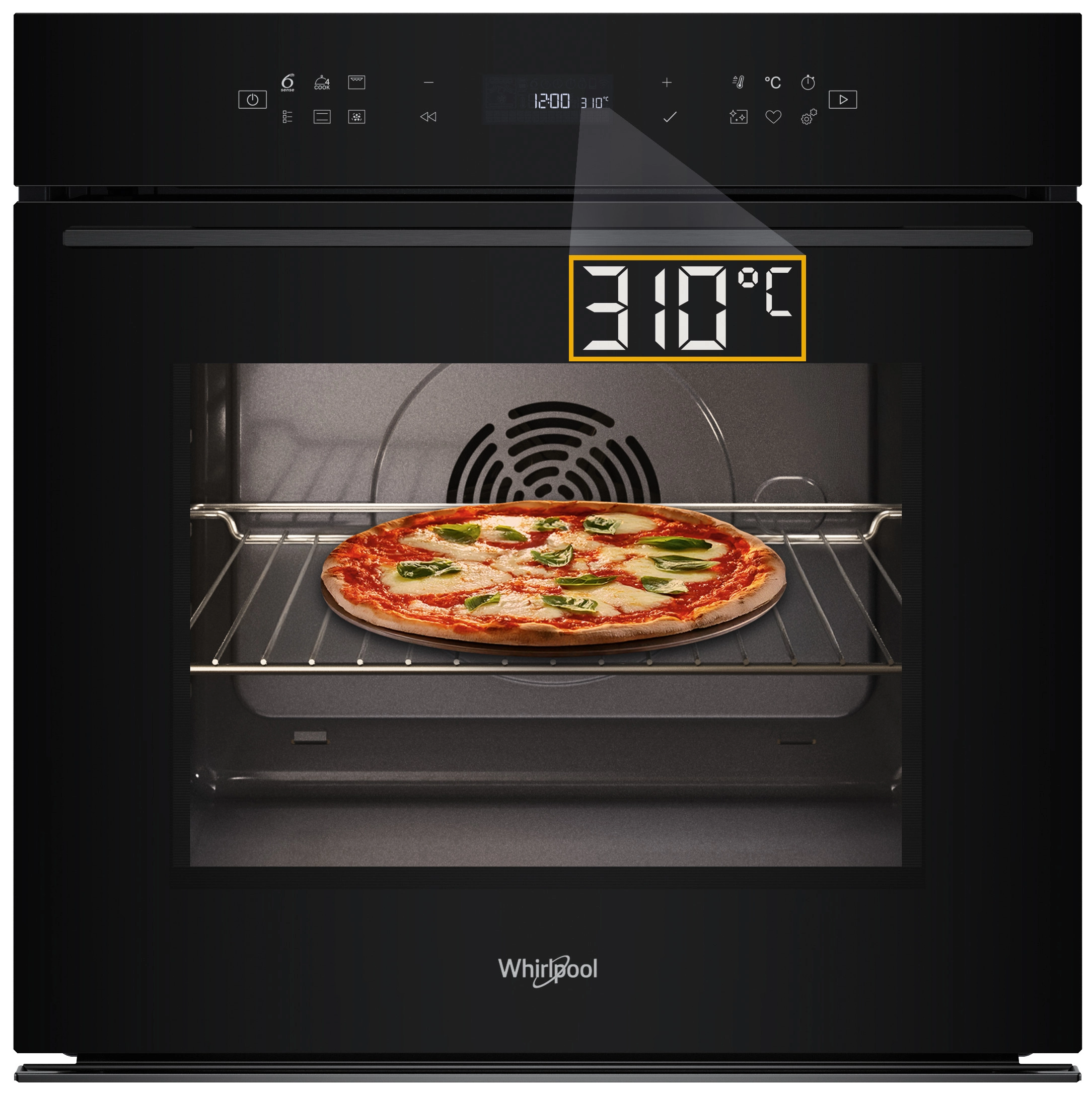 Piekarnik elektryczny Whirlpool WOI78PT1SBA Termoobieg AirFry Czarny