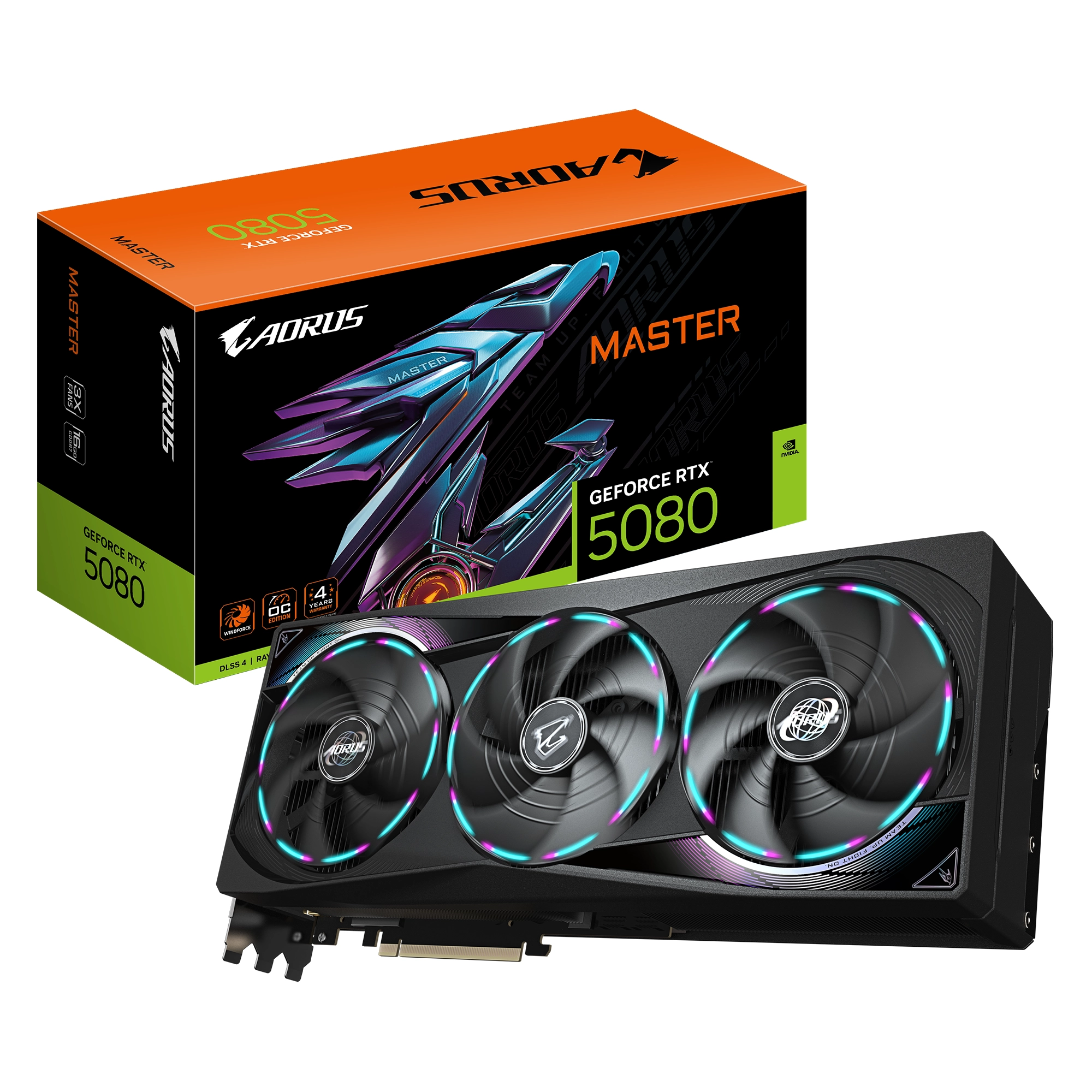 Karta graficzna Gigabyte GeForce RTX 5080 MASTER 16GB GDDR7 256bit DLSS 4
