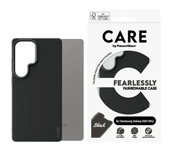 Etui PANZERGLASS Care Fashion do Samsung Galaxy S25 Ultra Czarny