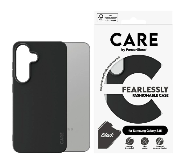 Etui PANZERGLASS Care Fashion do Samsung Galaxy S25 Czarny