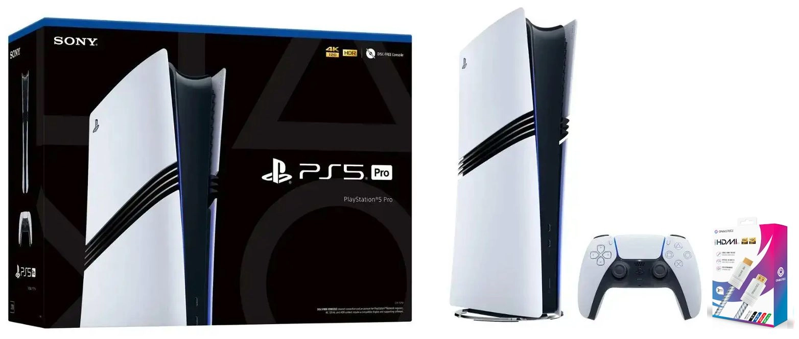 Konsola Sony PlayStation 5 Pro (PS5) 2TB + kabel HDMI 8K Oniverse 3m