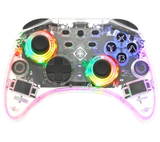 Deltaco GAM-149-T do Nintendo Switch, PC Bezprzewodowy Transparent