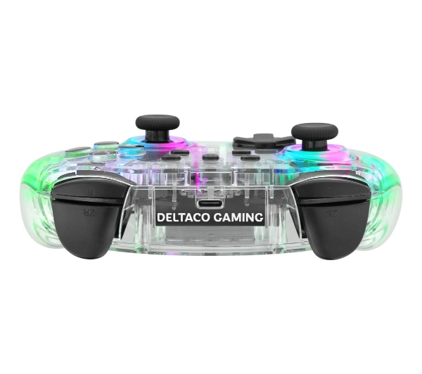 Deltaco GAM-149-T do Nintendo Switch, PC Bezprzewodowy Transparent