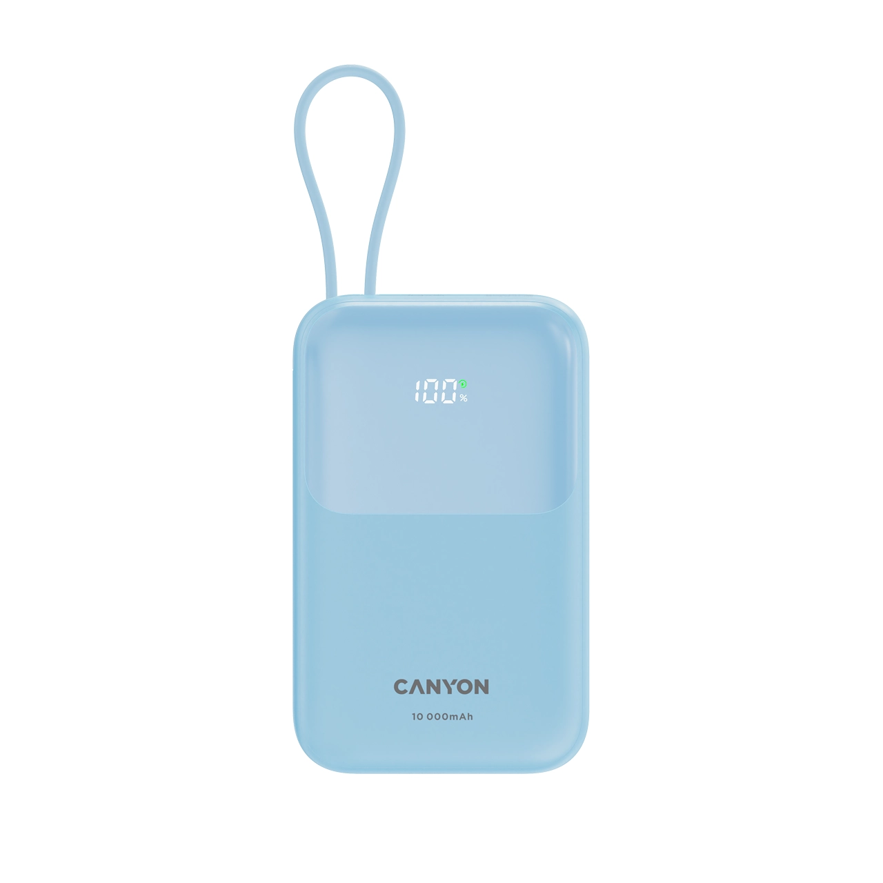 Powerbank Canyon OnPower 101 z kablem USB-C 10000mAh 22,5W Niebieski