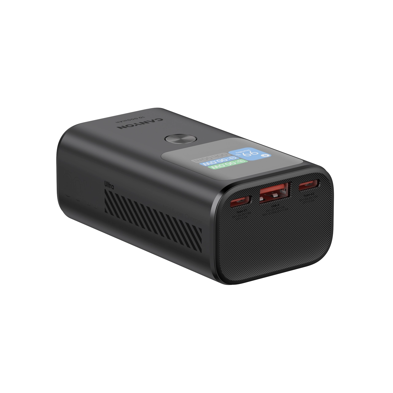 фото Зовнішній акумулятор (павербанк) Canyon OnPower 130 10000mAh 30W Grey (CNS-CPB130DG)