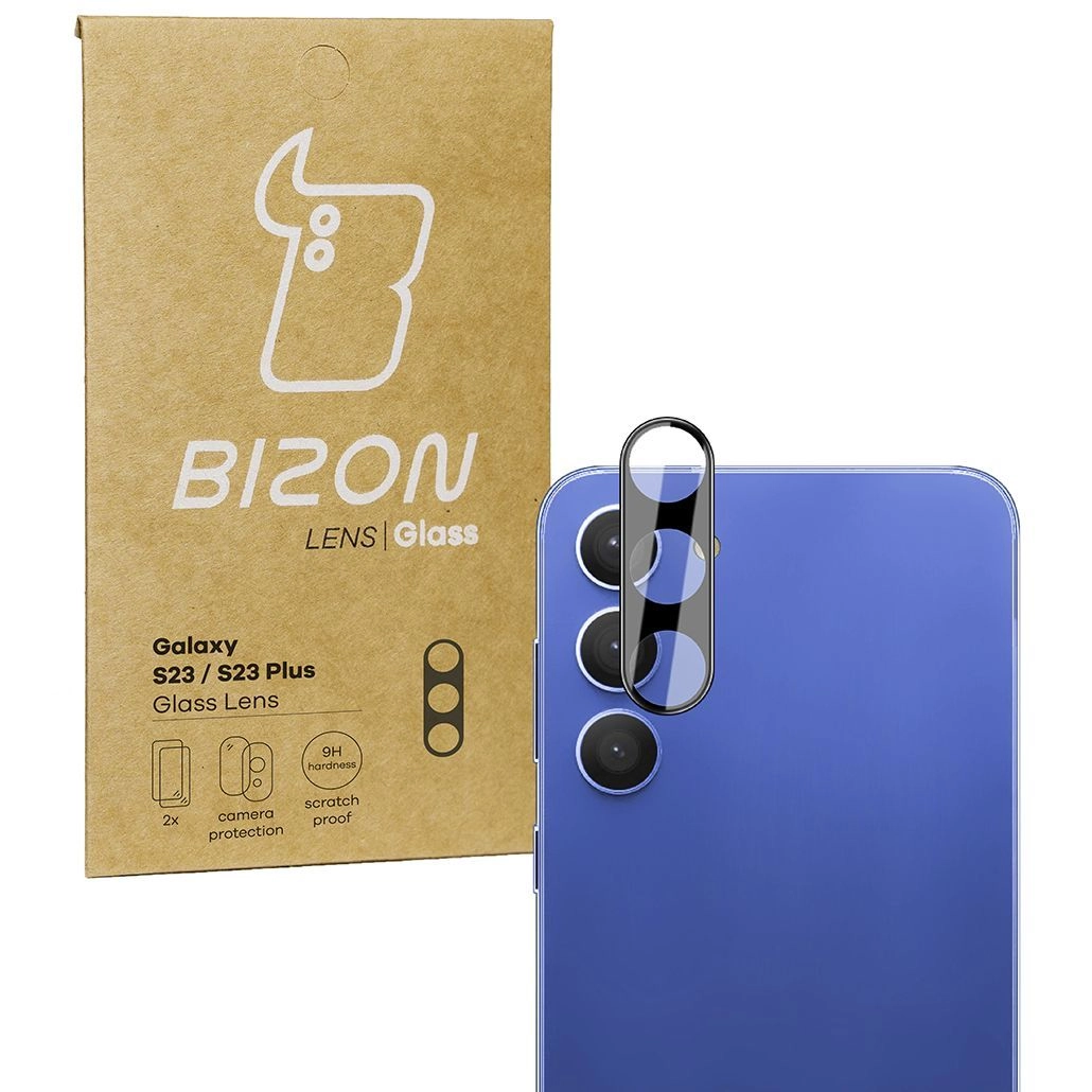 Szkło ochronne Bizon na aparat Lens do Galaxy S23/S23 Plus 2 sztuki