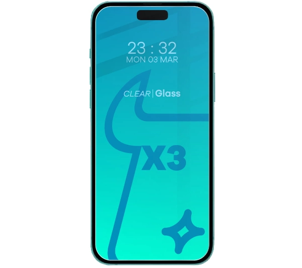 Bizon 3x szkło + szybka na aparat Clear 2 Pack do iPhone 15 Plus