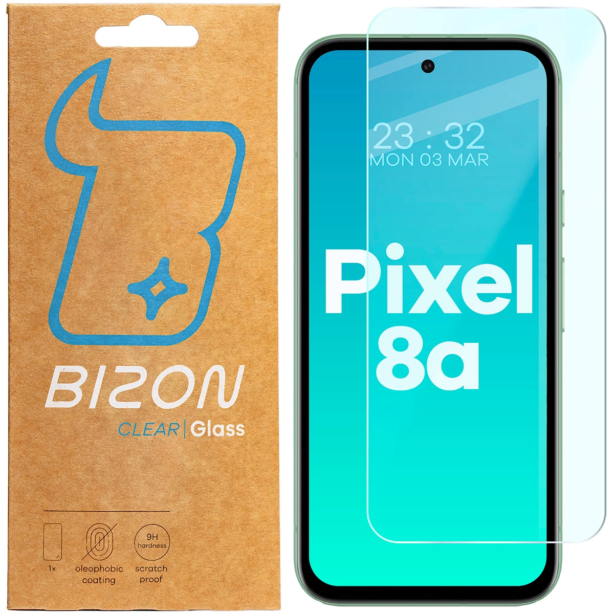 Szkło hartowane Bizon Clear 2 do Google Pixel 8a