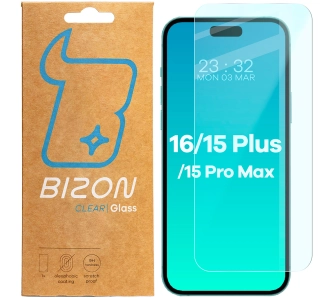 Szkło hartowane Bizon Clear 2 do iPhone 15 Plus/15 Pro Max/16 Plus