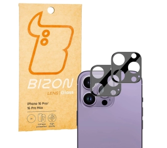 Szkło ochronne Bizon na aparat Lens do iPhone 16 Pro/16 Pro Max 2 sztuki