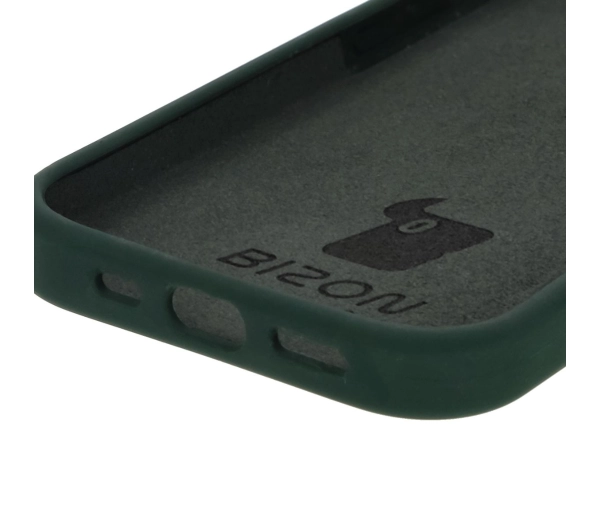 Bizon Silikonowe Soft do iPhone 16 Pro Ciemnozielony