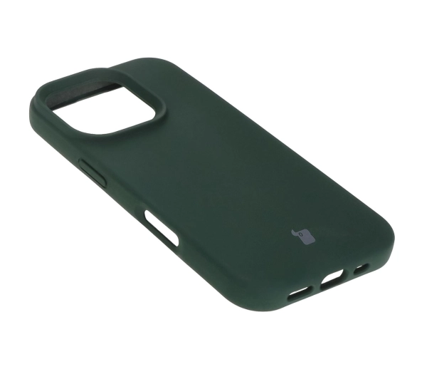 Bizon Silikonowe Soft do iPhone 16 Pro Ciemnozielony