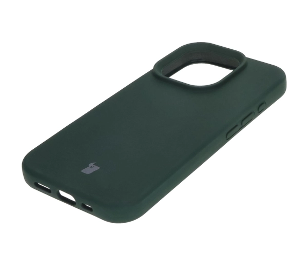 Bizon Silikonowe Soft do iPhone 16 Pro Ciemnozielony