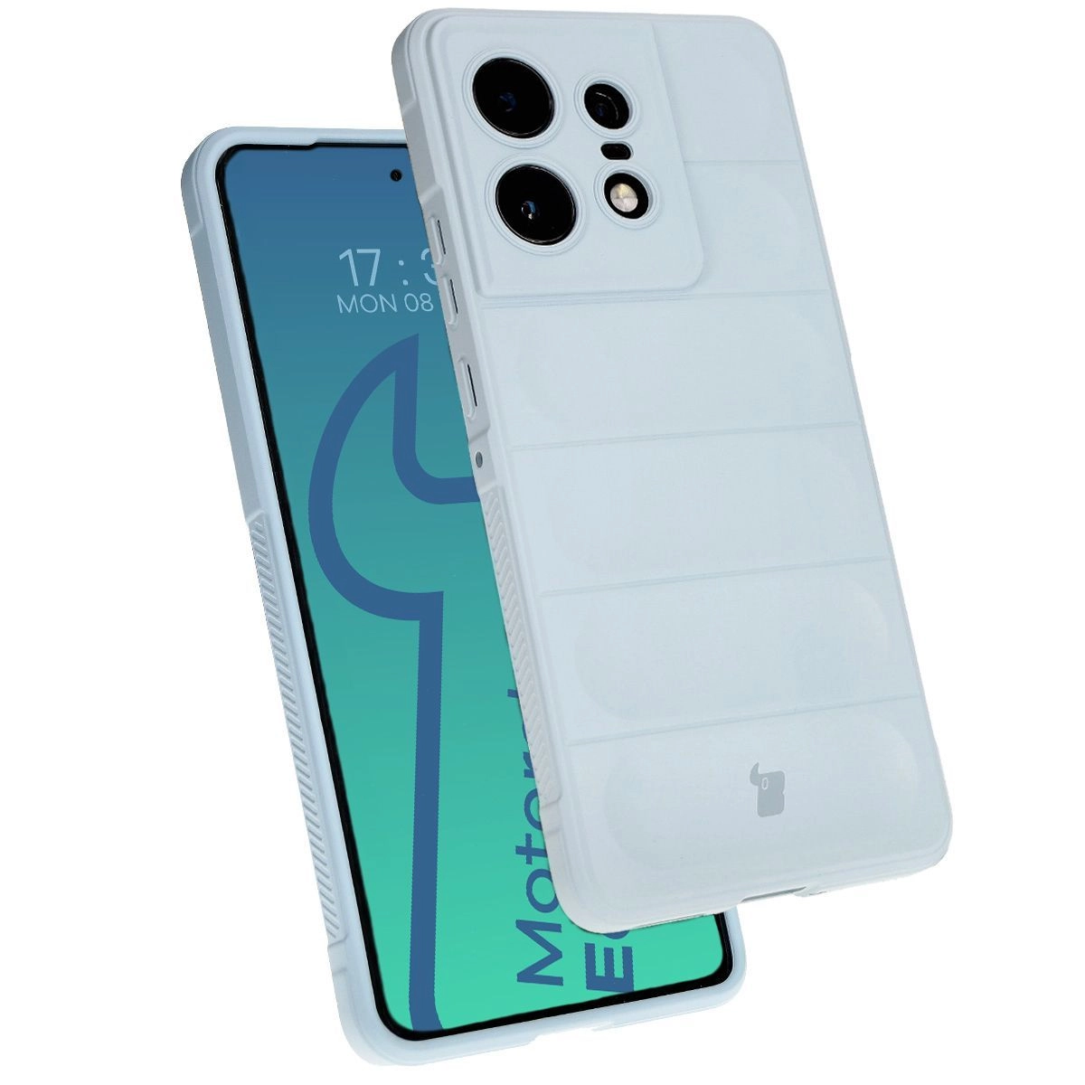 Etui Bizon Tur do Motorola Edge 50 Pro Light Blue