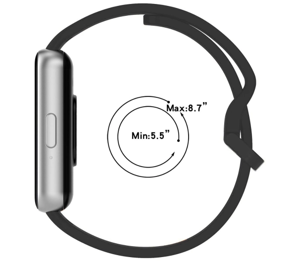 Bizon Strap Watch Silicone do Galaxy Fit 3 Szary