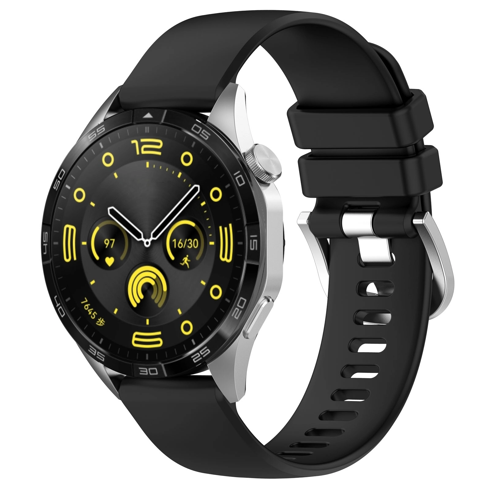 Pasek Bizon Strap Watch Silicone Pro T QuickRelease 18mm Czarny