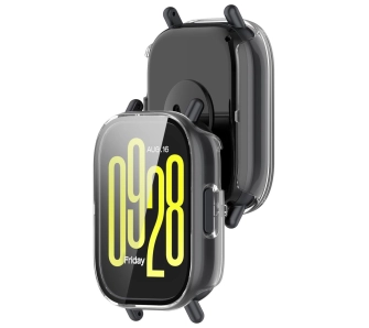 Nakładka na tarczę Bizon ze szkłem do Xiaomi Redmi Watch 5 Lite Przezroczysty