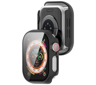 Bizon ze szkłem do Apple Watch 10 42mm Czarny
