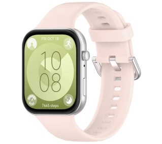 Bizon Strap Watch Silicone Pro SR do Huawei Watch Fit 3 Jasno-różowy