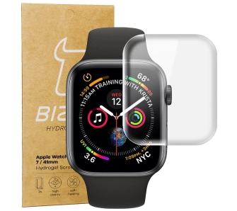 Folia hydrożelowa Bizon na ekran do Apple Watch 41mm 2 sztuki