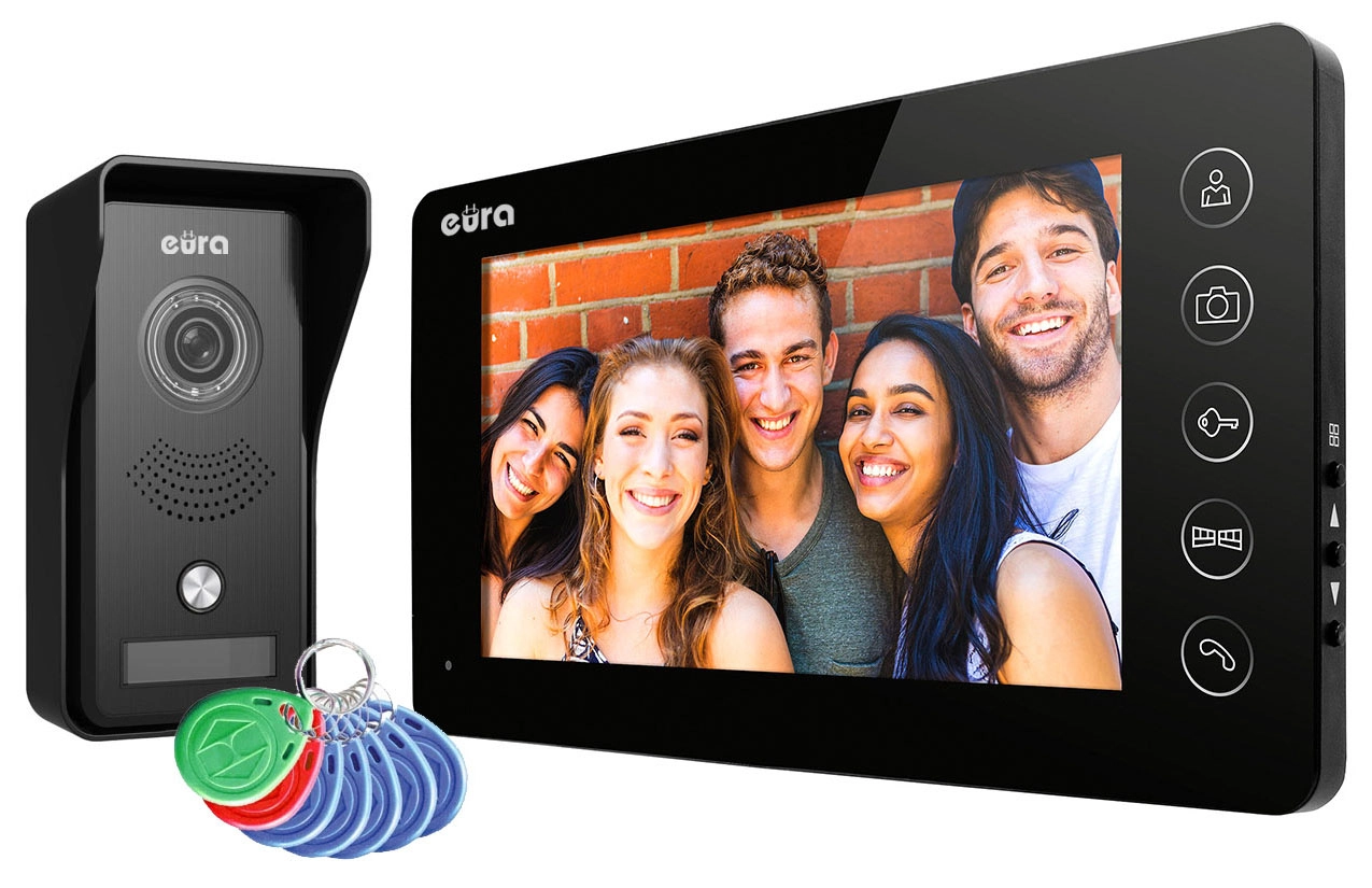 Wideodomofon Eura-Tech Eura VDP-76A3 Czarny