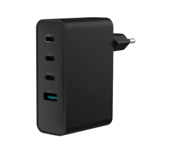 Ładowarka sieciowa Natec Ribera GaN USB-C USB-A 100W Czarny