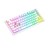 Klawiatura mechaniczna Savio Phenix White Gateron Red Pro Pudding Biały