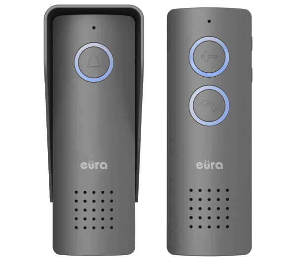 Domofony - Eura-Tech bezprzewodowy Eura ADP-80A3 Grafitowy