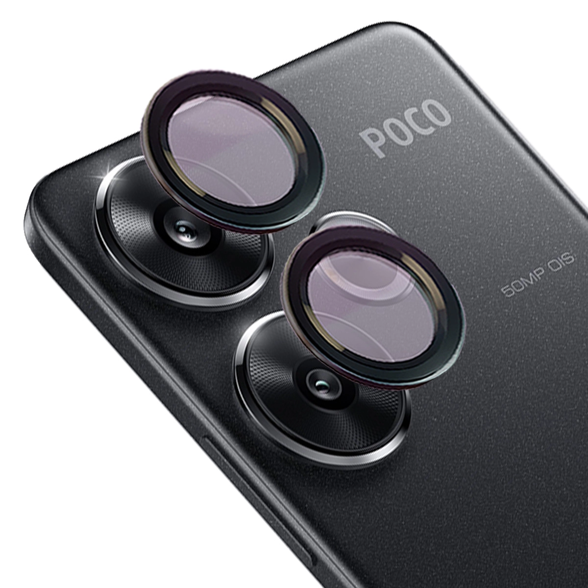 Szkło hartowane Bizon na aparat z aplikatorem Snap Lens do Xiaomi Poco F6