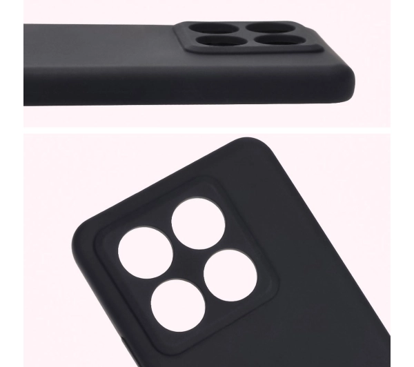 Bizon Silikonowe Soft do Xiaomi 14T Pro Czarny