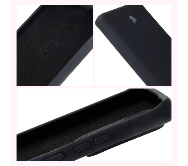 Bizon Silikonowe Soft do Motorola Edge 40 Neo Czarny