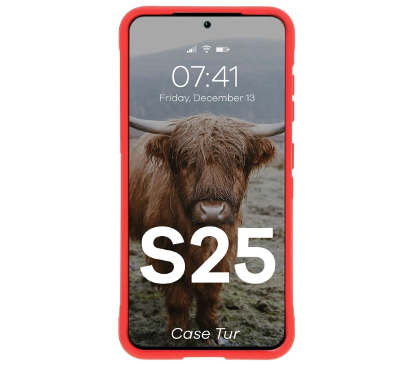 Bizon Tur do Galaxy S25 Czerwony