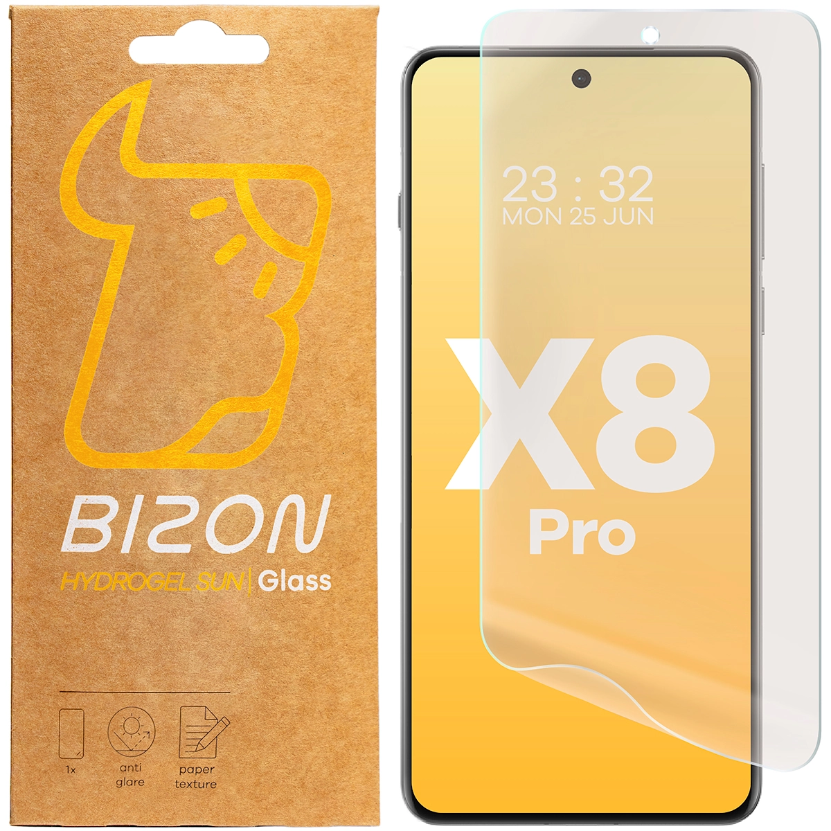 Folia ochronna Bizon matowa Film Sun do Oppo Find X8 Pro 2 sztuki