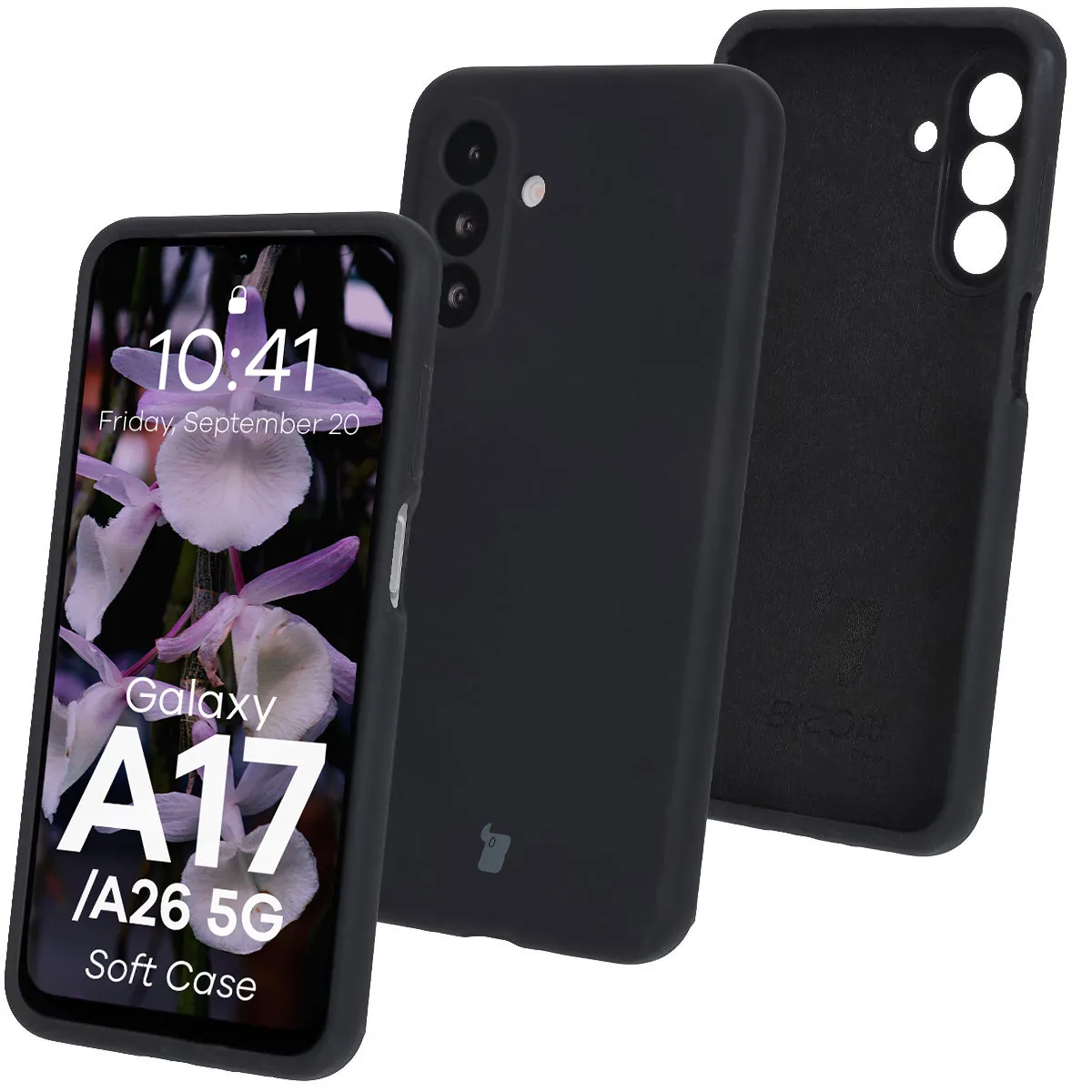 Etui Bizon Silikonowe Soft do Galaxy A26 5G Czarny