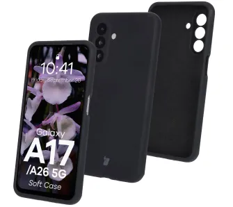 Etui Bizon Silikonowe Soft do Galaxy A26 5G Czarny