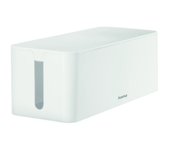 Organizer kabli Hama Pudełko Na Kable Maxi z Mocowaniem na ścianę Biały