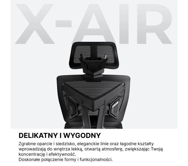 Anda Seat X-Air Pro XL Gamingowy do 120kg Tkanina Czarny - Kup na Raty - RRSO 0%