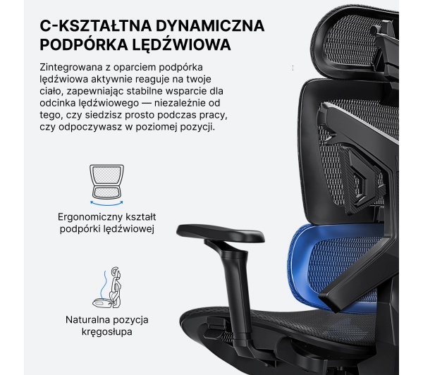 Anda Seat X-Air Pro XL Gamingowy do 120kg Tkanina Czarny - Kup na Raty - RRSO 0%